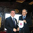 Avec Claude Bouilly, président du Rotary Club de Boulogne-Billancourt