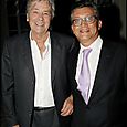 Avec Alain Delon 